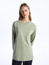 LC Waikiki Crew Neck Straight Oversize Women's Sweatshirt Tunic